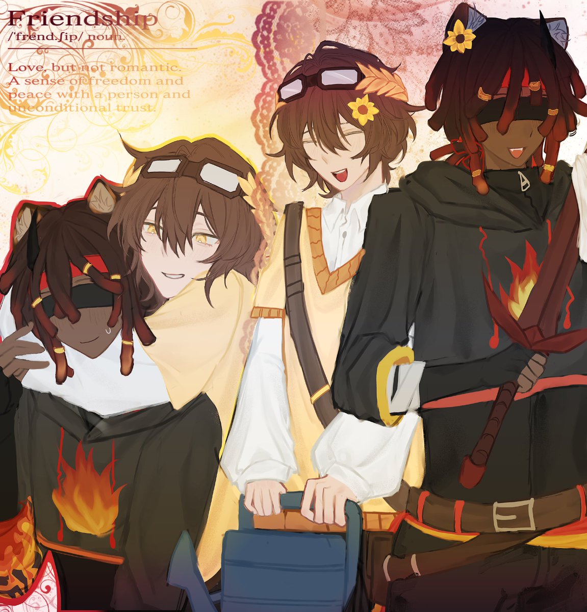#torchflowerduo #lomedyfanart #flamefragsfanart