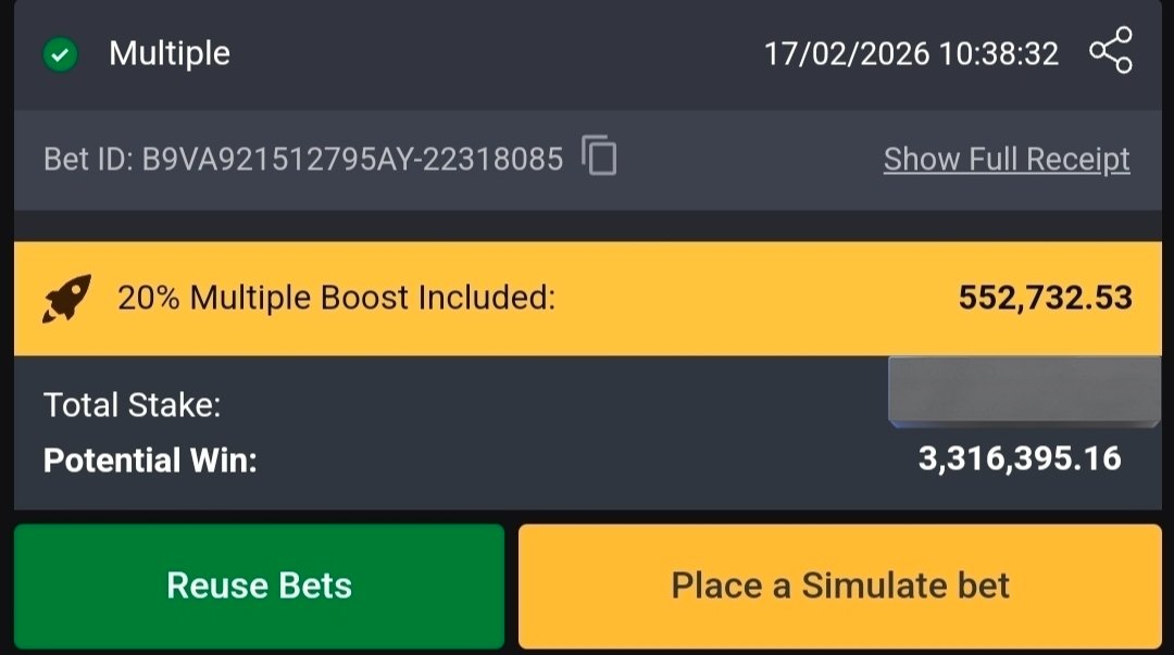 sportingking365's tweet image. 10+ &amp;amp; 3+ odds on Bet9ja

#Bet9jaCode: 52ZZ9PL , 52ZY539 

DON'T HAVE AN ACCOUNT? REGISTER HERE
👇🏾👇🏾👇🏾
sports.bet9ja.com/mobile