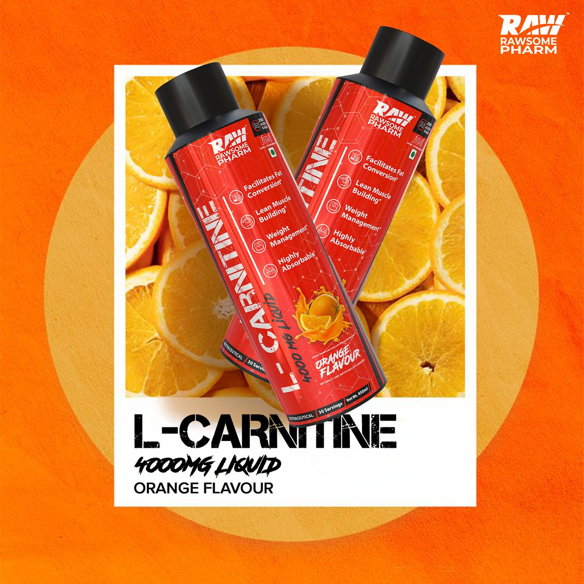 RawsomePharm's tweet image. Turn fat into fuel 🍊🔥
4000 mg Liquid L-Carnitine with a refreshing orange kick—built for lean muscle, faster fat conversion, and serious performance.
Sip. Burn. Repeat. 💪⚡
SHOP NOW: rawsomepharm.com
#RawsomePharm #LCarnitine #FatToFuel #LeanMuscle #OrangeFlavour