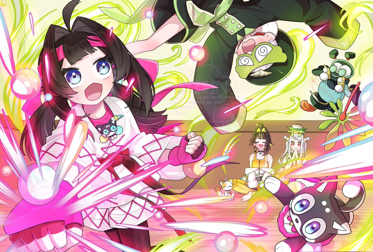 修行付き合って！👊

#おかわりファイターズ 
#創作 #oc