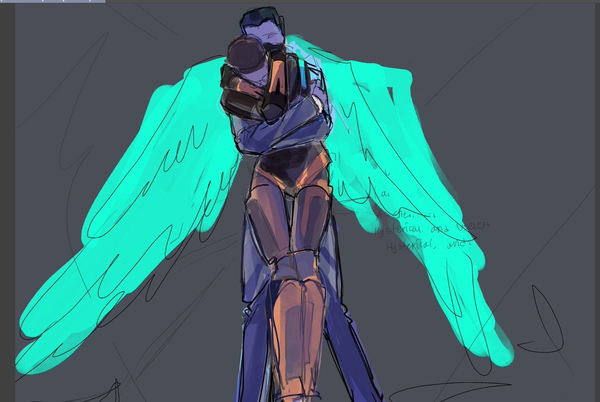 just found a mysterious sketch 
seriously what did i mean by this