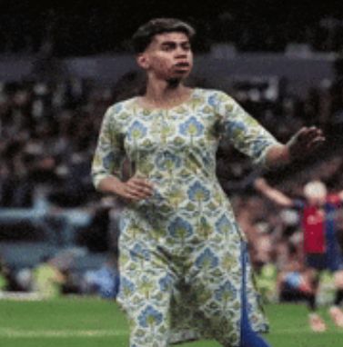 Yamal shopping for an outfit: