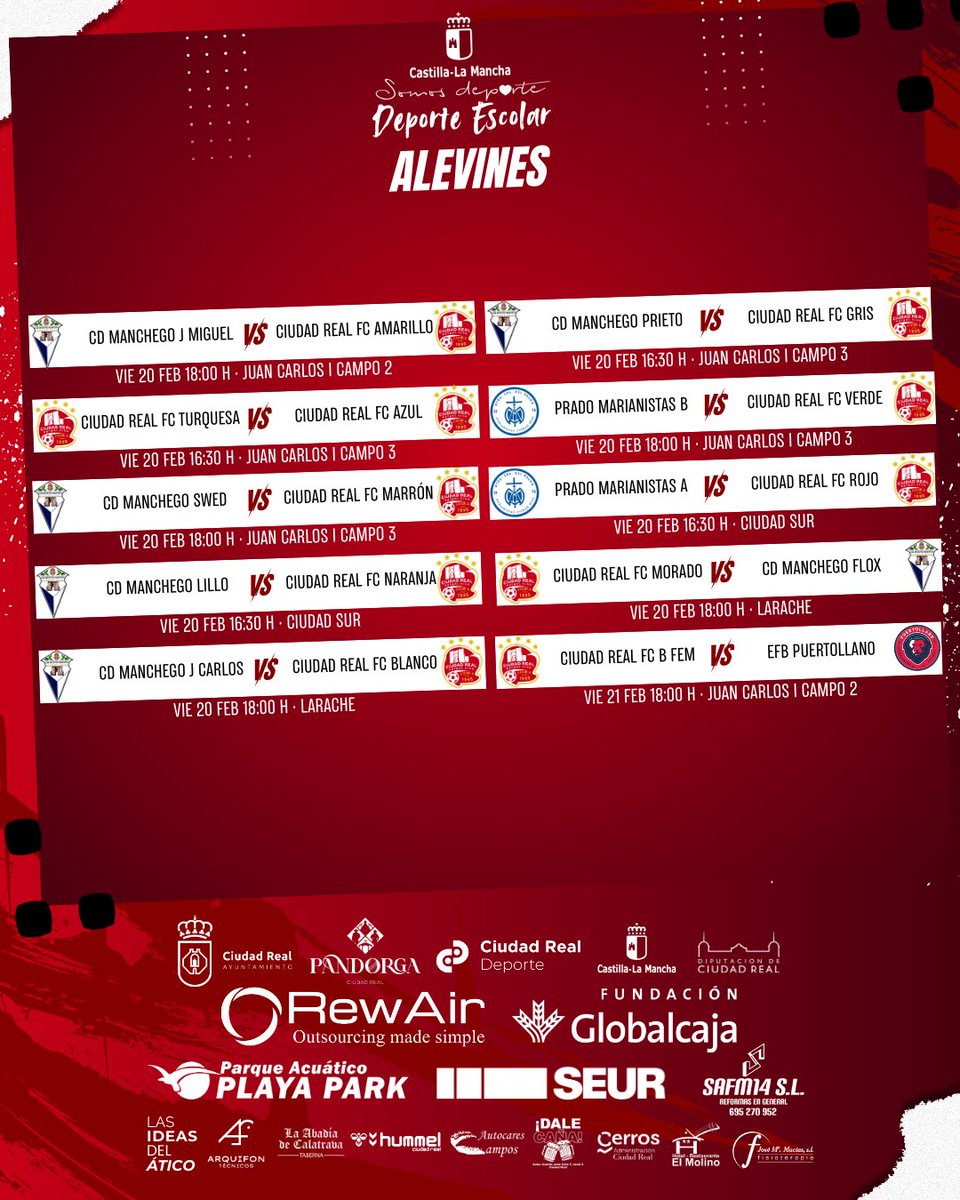 ⏲️ 𝗛𝗢𝗥𝗔𝗥𝗜𝗢 𝗖𝗢𝗡𝗙𝗜𝗥𝗠𝗔𝗗𝗢  | 

 🏆Deporte Escolar

#TodoAlRojo🔴 #ConstruyendoCantera🏗 #ADNEscuela