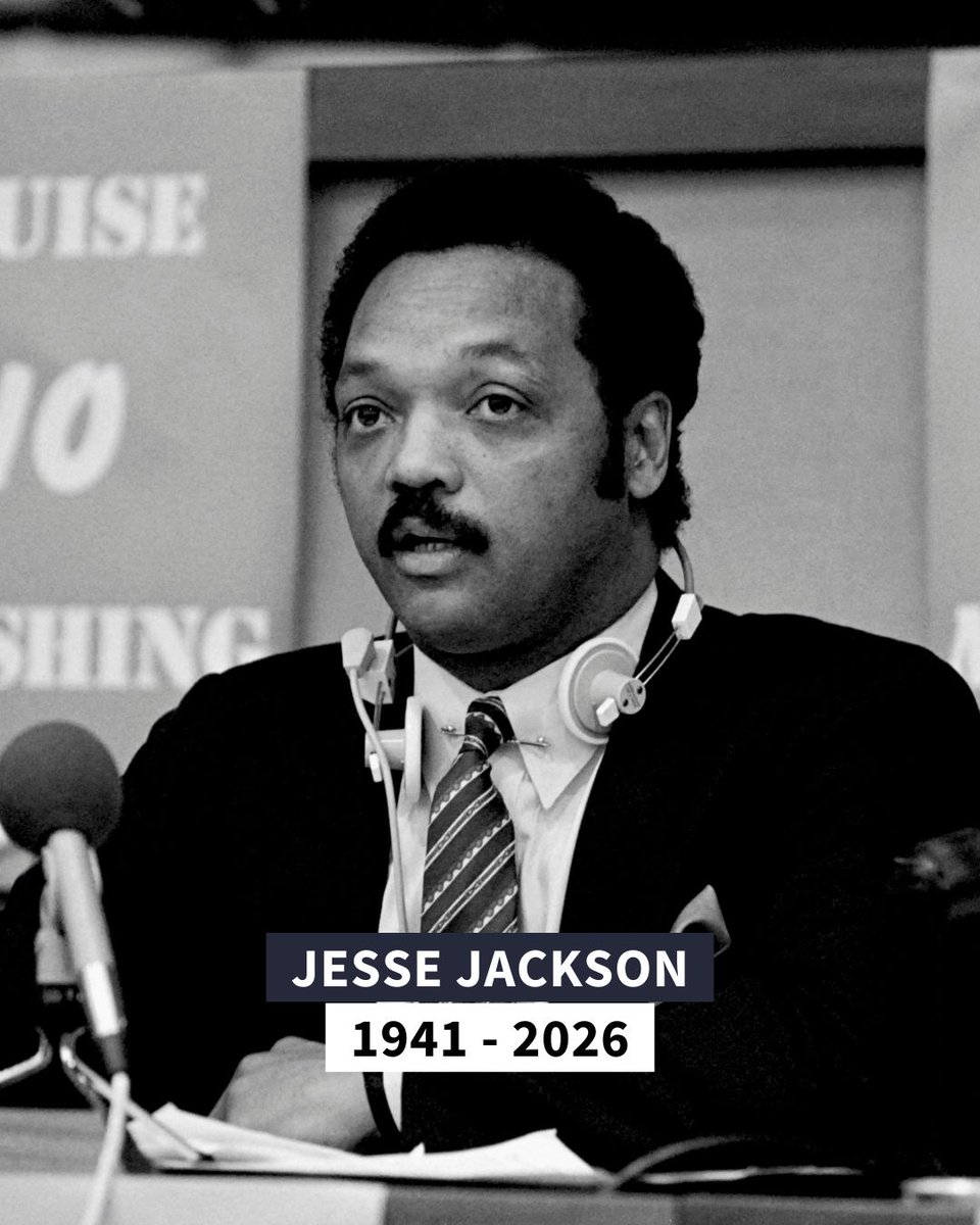 ⚫ Le pasteur noir américain Jesse Jackson, ardent défenseur des droits des Afro-Américains et compagnon de route de Martin Luther King, est mort à l'âge de 84 ans, a indiqué sa famille dans un communiqué mardi.