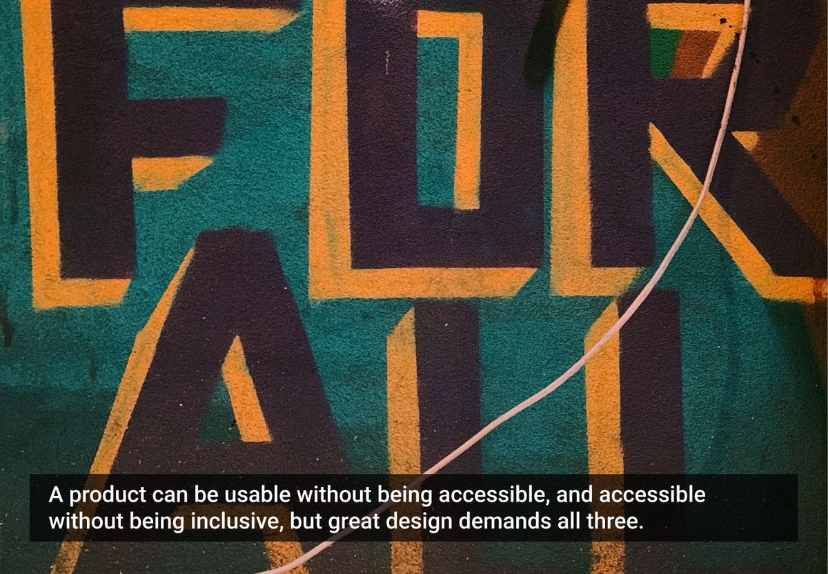 uxmag's tweet image. Beautiful #design means nothing if people can't use it. 💔

Päivi Salminen outlines three pillars of human-centered design: #usability, #accessibility, and #inclusivity. 

🗞️ Read the full article to find out more: uxmag.com/articles/usabi… 

#InclusiveDesign #UXDesign