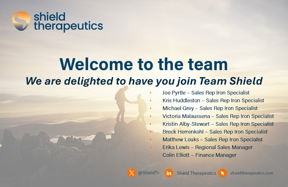 Shield Therapeutics tweet media