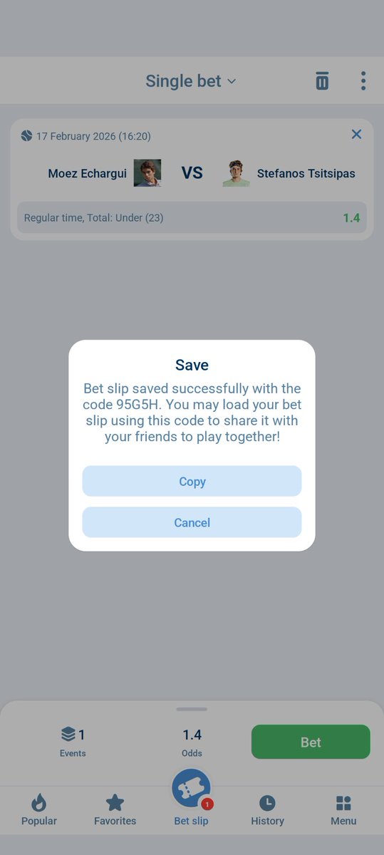 ThePicksShop's tweet image. 🏆 ATP Doha | Round of 32
🎾 Moez Echargui vs Stefanos Tsitsipas
✅ Safe Pick: Tsitsipas to Win (W2)
📊 Over/Under: Under 23.0 Games
💬 Huge ranking gap — expect a dominant performance!
Don’t have a betting account yet? 👀 refpa58144.com/L?tag=d_153741…
🎁 Use Promo Code: SHOP2WIN