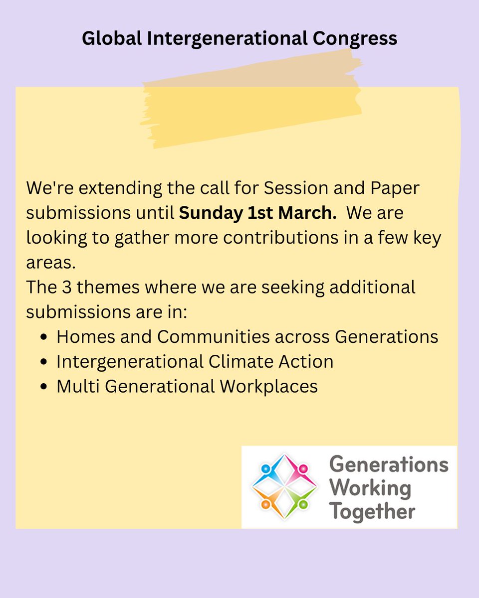 Generations Working Together tweet media