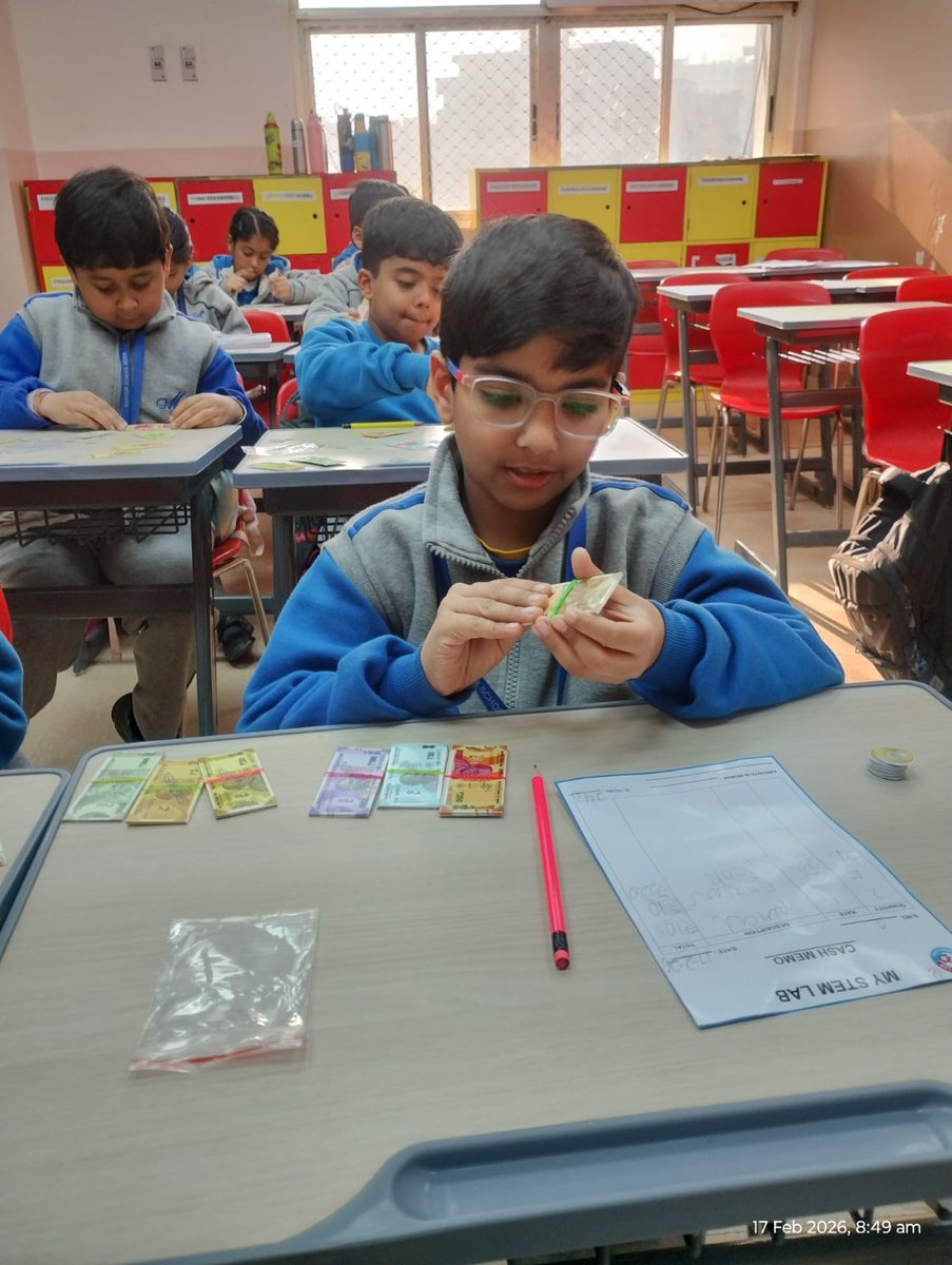 MyStemLab's tweet photo. 💰🎲 Grade 3 students at Mayoor School, Noida learned money management through a fun STEM Money Game! 🧮
From counting currency to smart spending, they explored real-life financial skills hands-on.
Because financial literacy starts early! 🚀
#STEMEducation #FinancialLiteracy https://t.co/rvaUx7RxIb