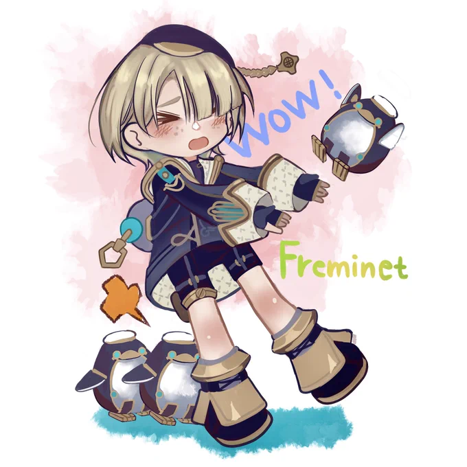 #原神 #GenshinImpact #イラスト Freminet and Perus