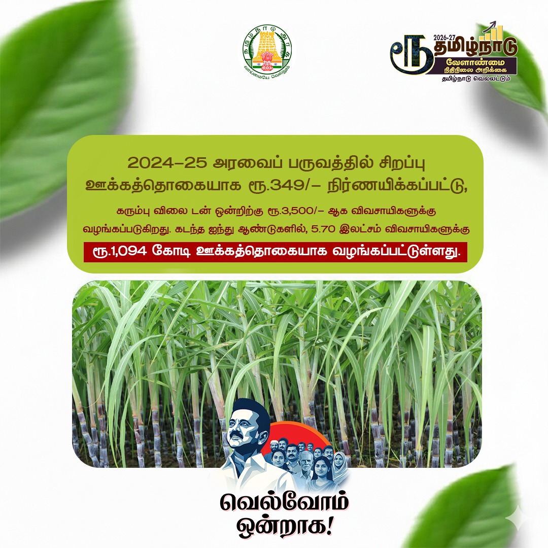 Department of Agriculture, Tamil Nadu tweet media
