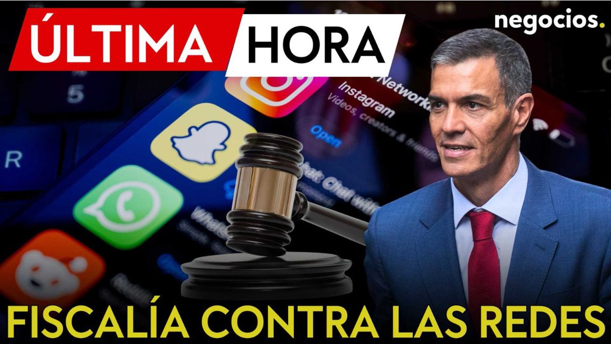 negocios_tv's tweet photo. ÚLTIMA HORA | Avanza la censura en España: Pedro Sánchez ordena investigar las redes sociales

https://t.co/qUhGSXNWar

#ultimahora #sanchez #españa #gobierno #psoe #redesociales #musk #zuckerberg #breakingnews #noticiasenespañol #negociostv https://t.co/QAKHmAvjWD