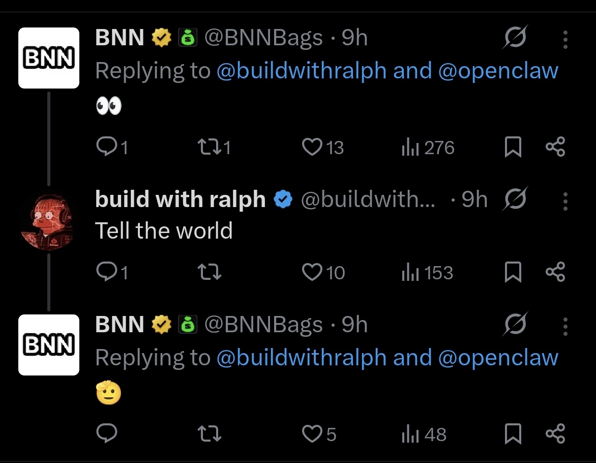 I mean surely this is obvious no?
$BWR
<a href="/MemeRetire/">Meme Detective</a> <a href="/mr_pschmitt/">mrpatrickschmitt</a>
<a href="/finnbags/">FINN</a> <a href="/TheCryptoKazi/">Kazi</a> <a href="/crypto_ideology/">Crypto Ideology ✍🏻</a>
x.com/i/status/20235…