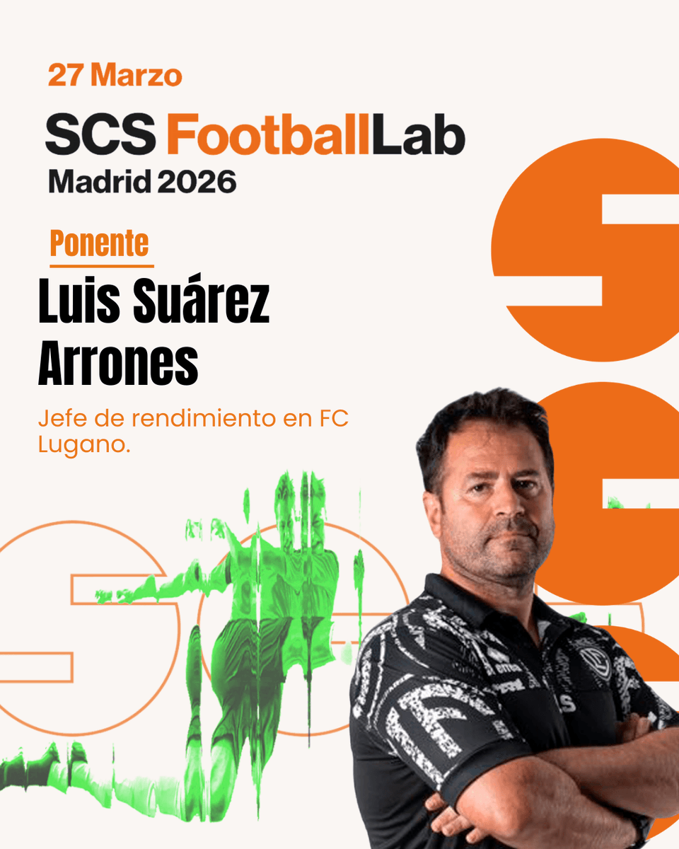 S_C_Society's tweet photo. Luis Suárez Arrones
Jefe de rendimiento en FC Lugano.
Cómo se toman decisiones físicas en el día a día de un equipo profesional.
Planificación, control y rendimiento real en competición.
📍 27 de marzo · RFEF (Las Rozas)
#SCSFootballLab #RendimientoDeportivo #FútbolProfesional https://t.co/UPDkR4RdOt
