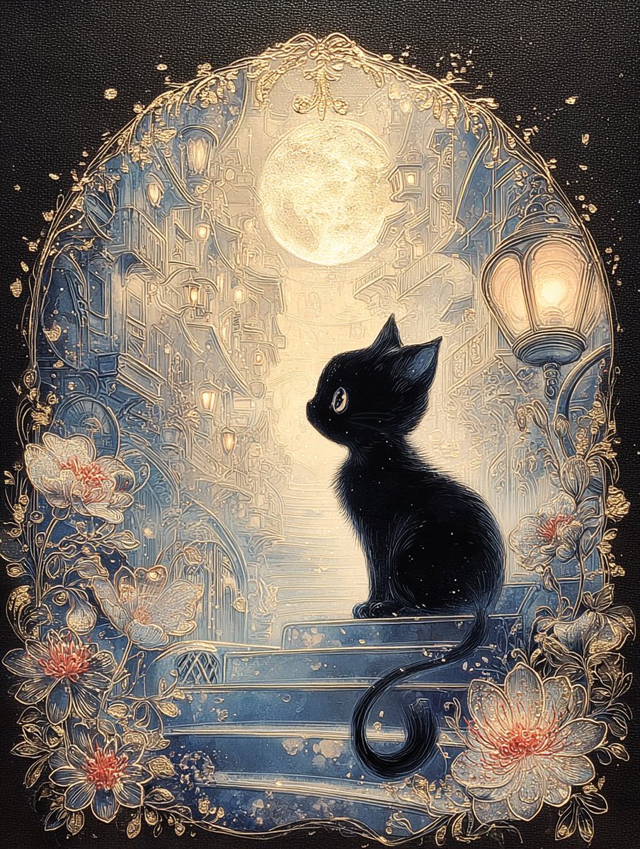 AI黒猫祭り 滑り込み参加よろしくお願い致します🙏