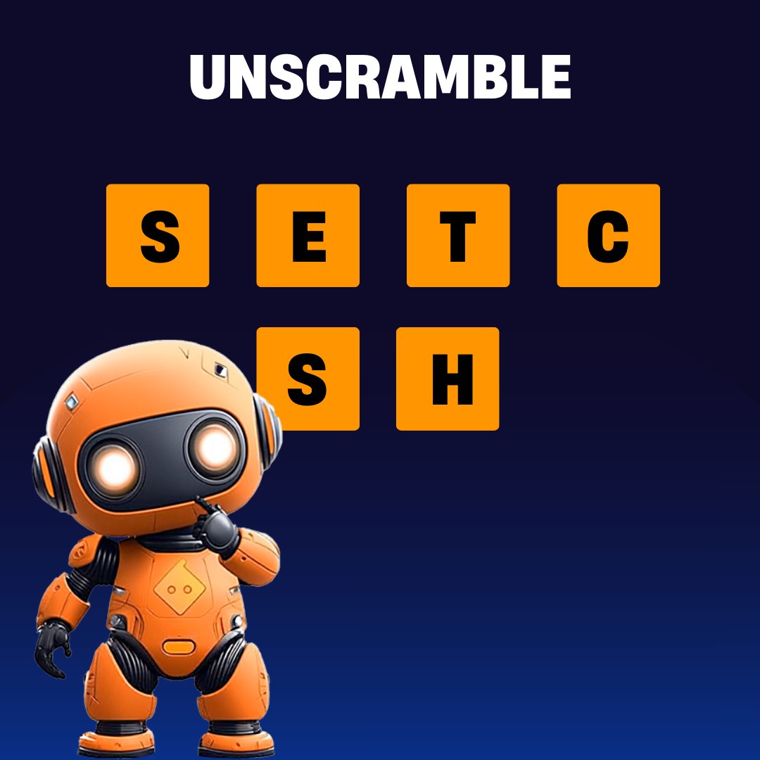 Looks tough...try unscramble the phrase! 💡

💬 Comment the correct word + #Bitsler
🎁 10 winners will get 5 USDT!
🕒 Ends February 19th!

ow.ly/t1UN50Xm75u

 #UnscrambleGame #WordPuzzle #CryptoGiveaway #Bitsler