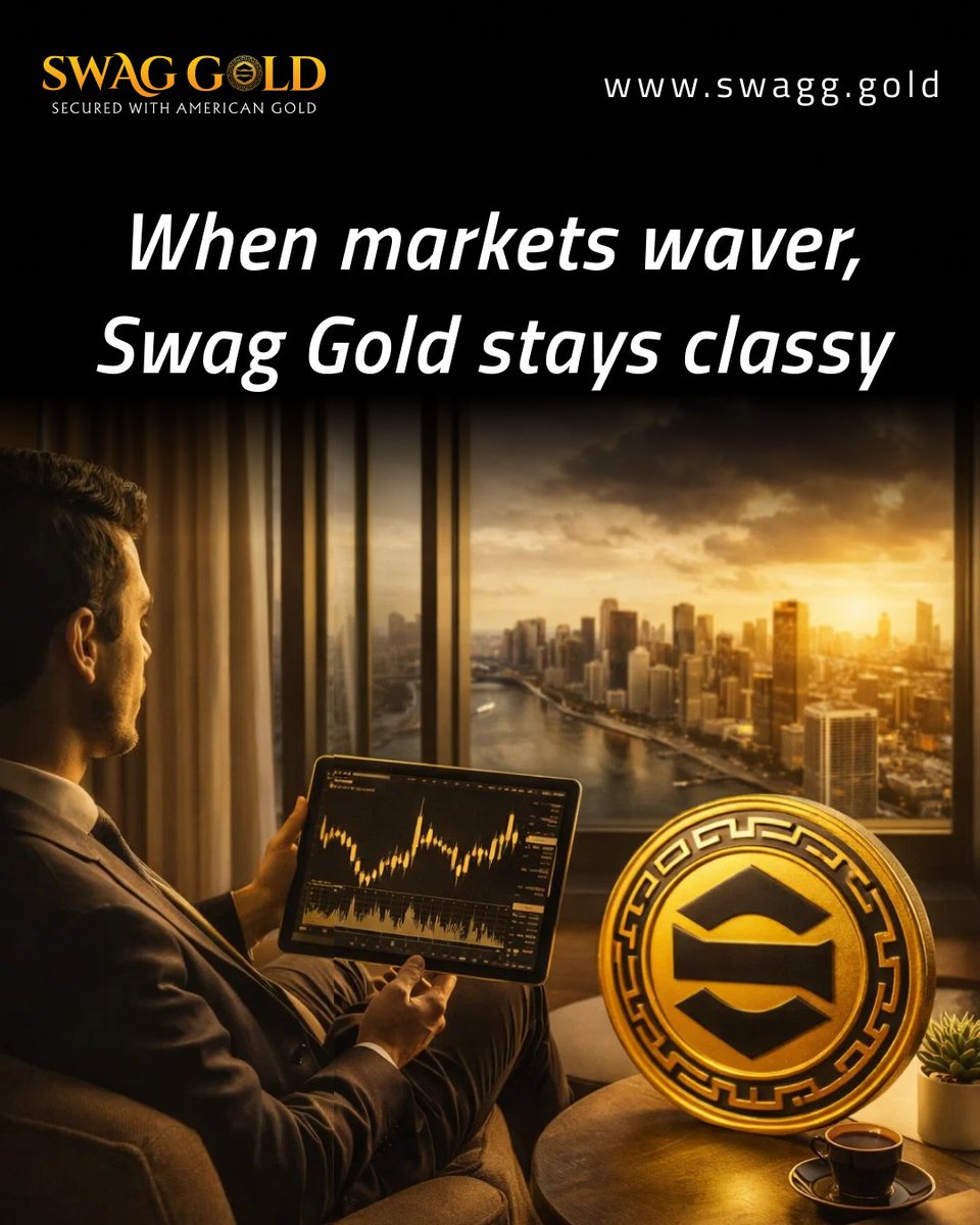 Markets fluctuate. Stability is the real luxury.
Swag Gold is built for security, strength, and timeless wealth.
🔗 swagg.gold
📡 t.me/+6X9P0l0Hs3tkM…

#SwagGold #GoldInvestment #WealthProtection #SafeHaven #FinancialSecurity

Not financial advice. Assess risks.