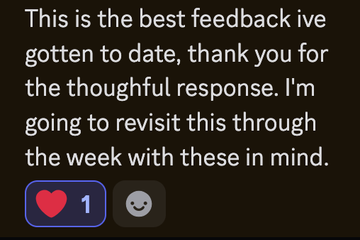 coachtomppu's tweet photo. Receiving good feedback on your feedback is 👨🍳💋.
If you need feedback on your music, you know where to find me?!
#feedbackfeedbackfeedback
#artistdevelopmentprogram https://t.co/lk3BC8DWpb