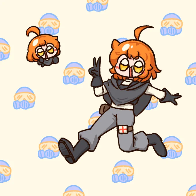 Commission drawing for ! Their OC Ghost! berigoo!