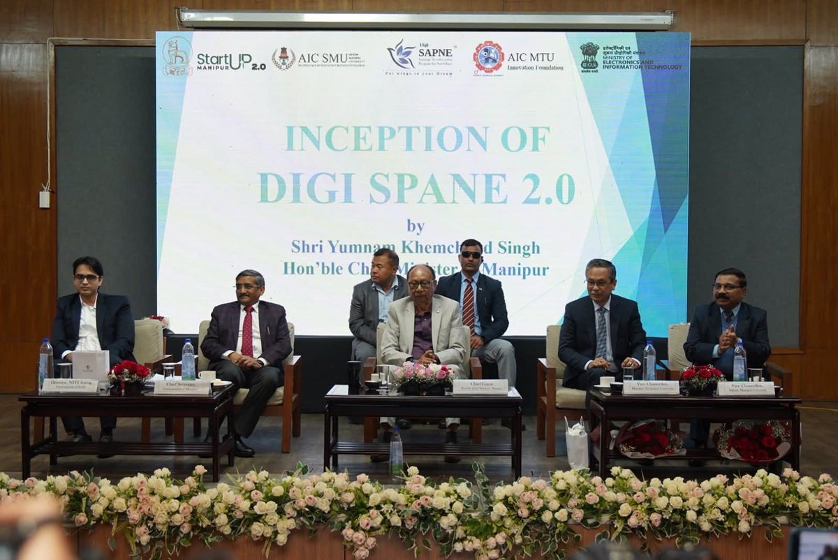 YKhemchandSingh's tweet image. Launched 'Digi Sapne 2.0' to boost Manipur's startup ecosystem, emphasizing innovation and entrepreneurship as key drivers of self-reliance and economic growth.
#Makeinindia #Vocalforlocal 
#Vikshitbharat #VikshitManipur