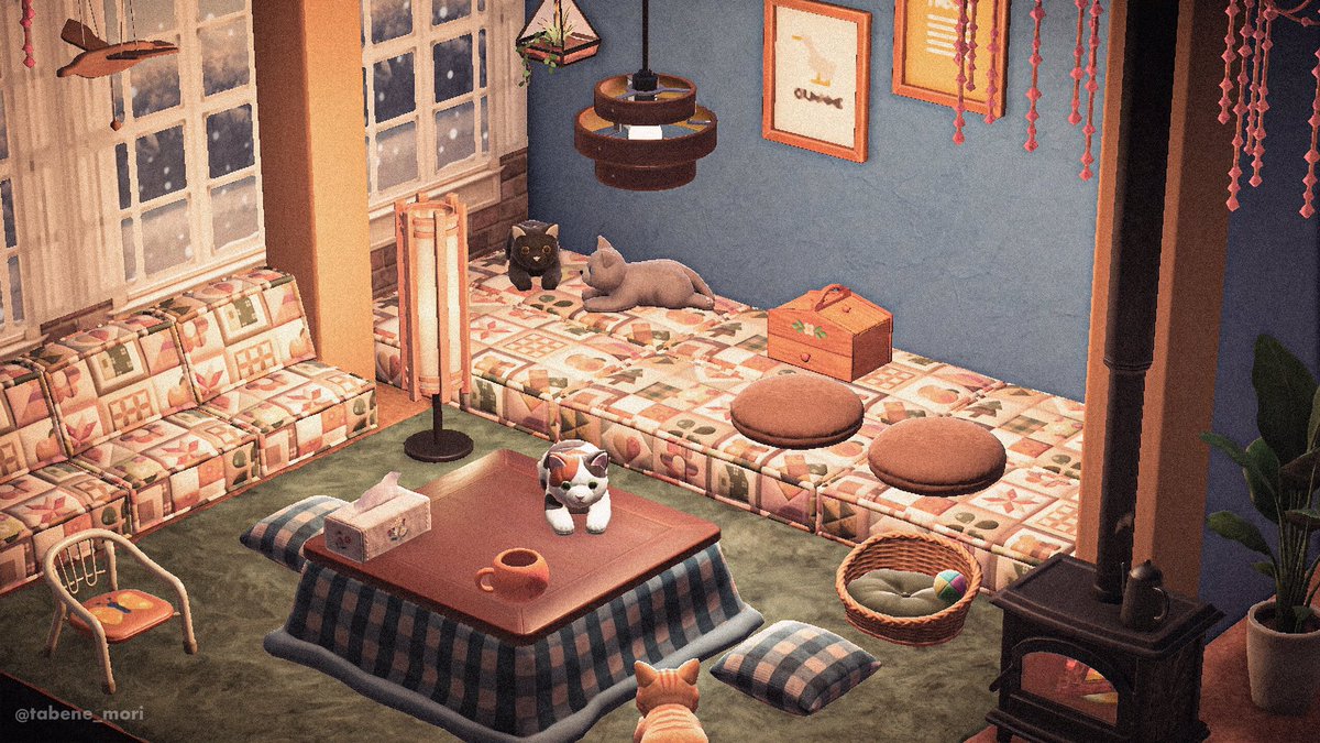 tabane_mori's tweet image. 🐈🐈‍⬛❄️🫖

#ACNH #あつ森
#animalcrossing
