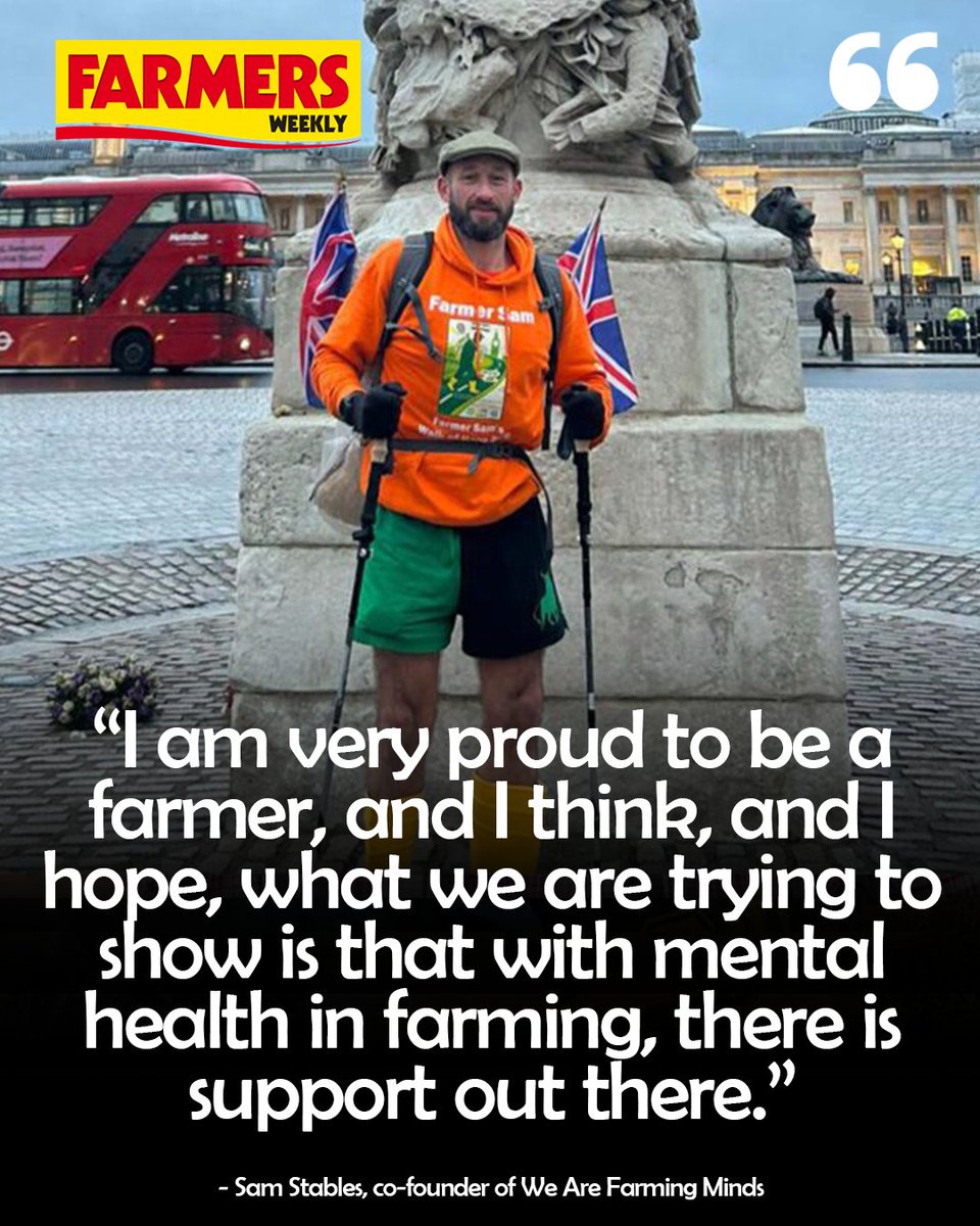 WHAT A MAN! 🤩  

A Herefordshire farmer has completed a 142-mile walk from Ross-on-Wye to London to raise awareness of mental health pressures in farming and support rural communities.

READ MORE: ow.ly/Jc6b50YgW5z