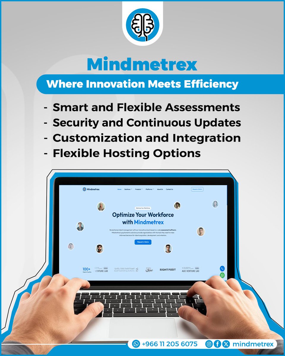 mindmetrex's tweet photo. Assess, and Evolve with Mindmetrex.
Smart and secure assessment solutions designed to be adapted to your needs.
Flexible hosting, effortless integration, and continuous updates everything you need in one platform.

#Mindmetrex #TalentManagement #HR #HRTech #TalentHub https://t.co/wk0D8wAKh5