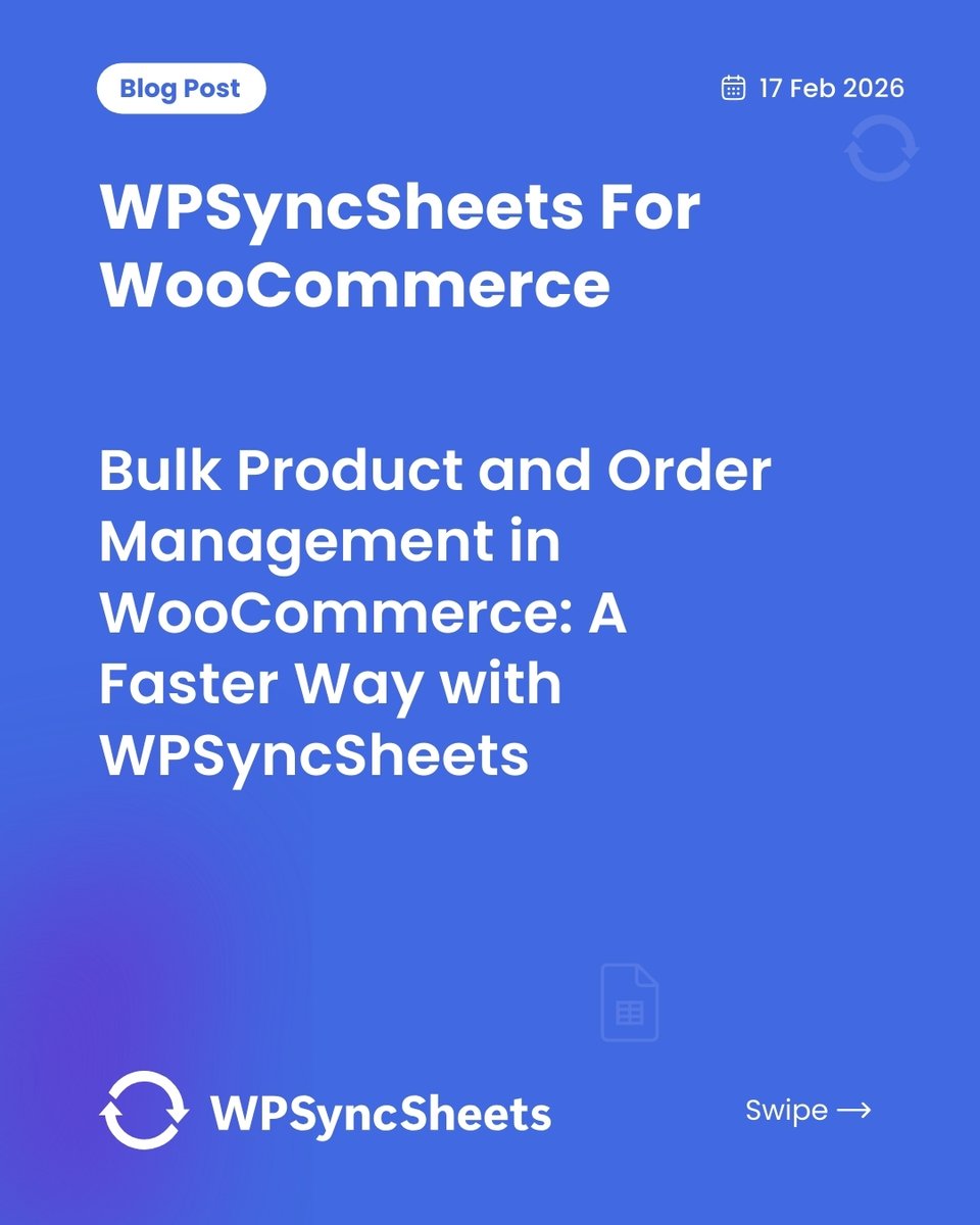 WPSyncSheets - Import Export for WordPress & Woo tweet media