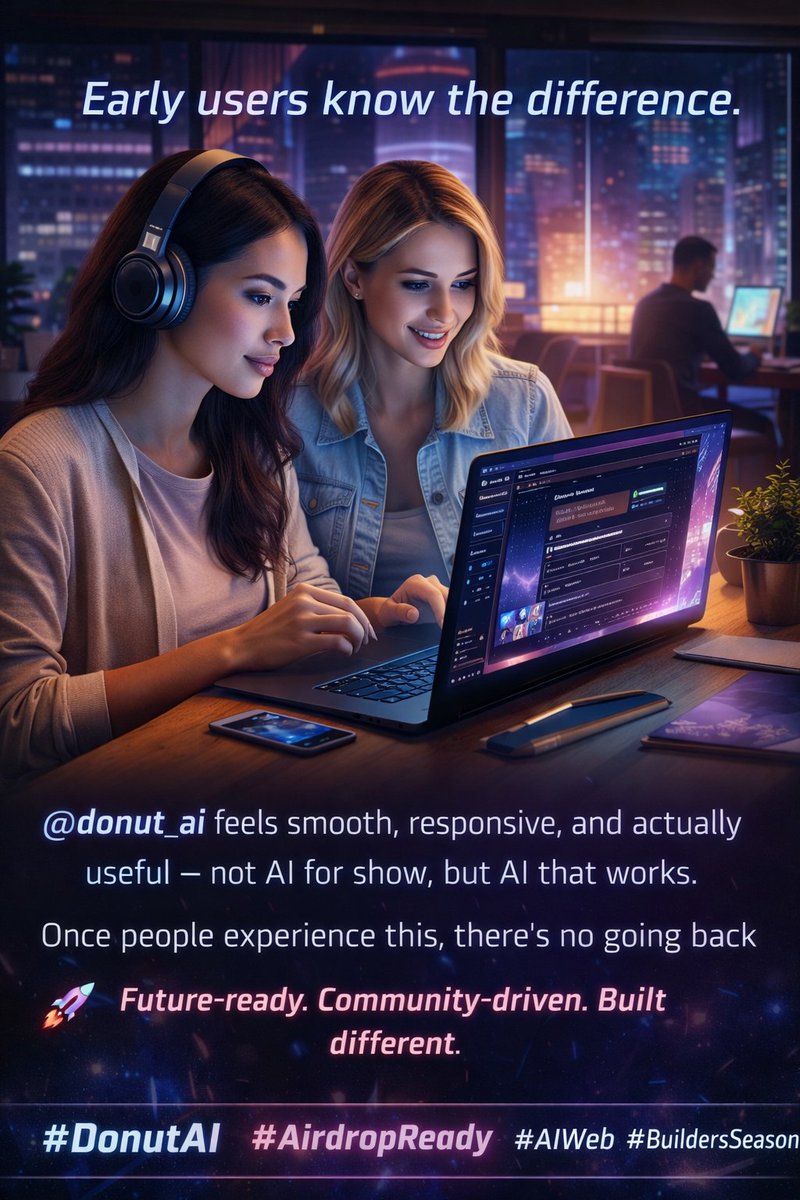 jia_jee12131's tweet photo. Early users know the difference
@donut_ai feels smooth responsive and actually useful not AI for show but AI that works.
Once people experience this theres no going back ๐
Future-ready Community driven Built different.
@GigiWillliams @zzzgnost
#DonutAI #AirdropReady #AIWeb https://t.co/79lBLT6mgD