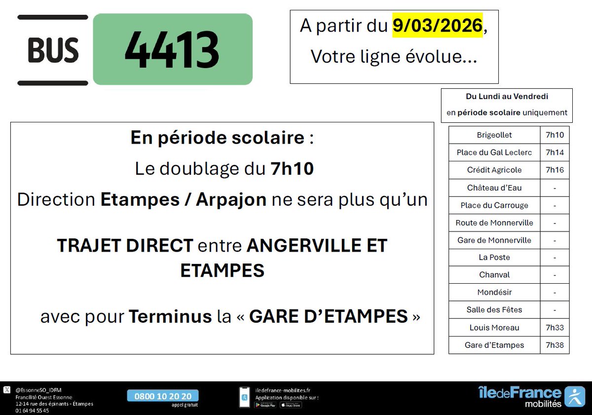 Bus Essonne Sud Ouest tweet media