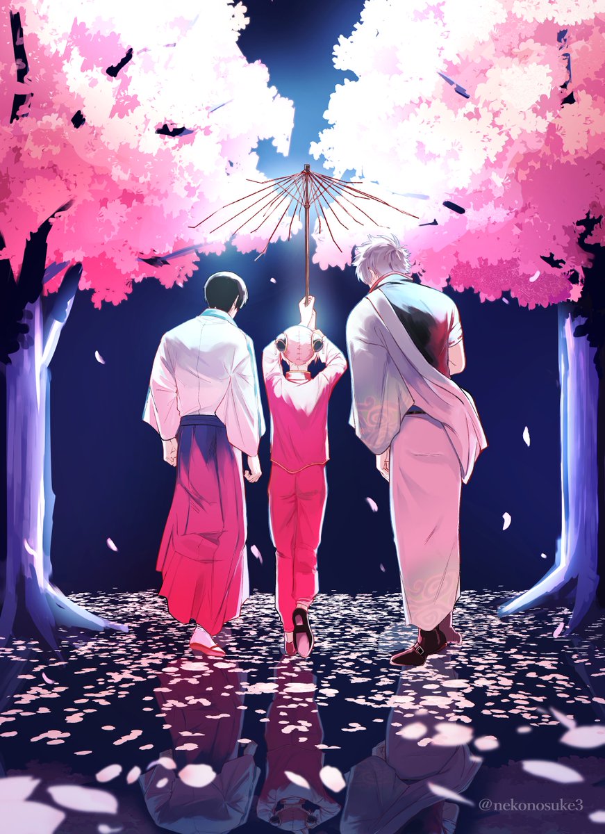 いつかは　いつかは　サクラの花咲く
#銀魂 #万事屋