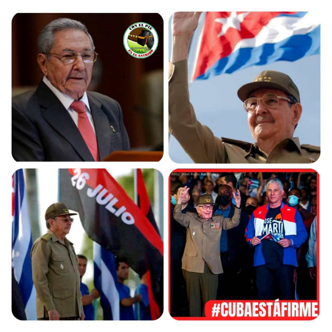 " Por principio, no debemos retroceder, no debemos aprender a retroceder en ninguna lucha, en ningun esfuerzo, en ninguna batalla" 
Por eso #CubaEstáFirme y sigue como Raúl  #ConElPieEnElEstribo