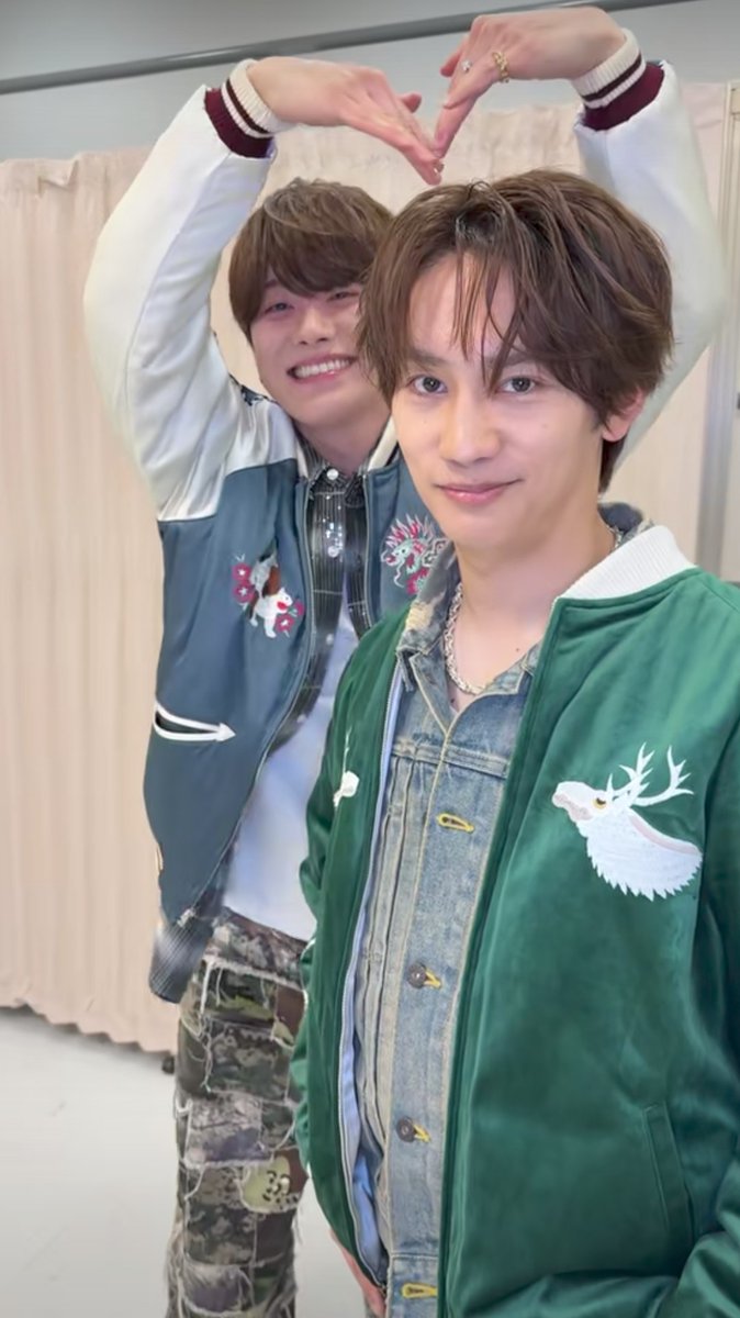 丈橋ありがとうございます💚💙 丈くん絶対ニヤニヤしてるよね🥰 #大橋