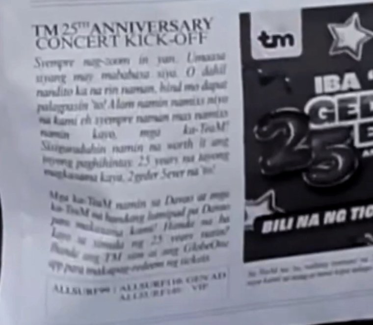 Nakakainis, di ko mabasa lahat hahahaha 

“Syempre mag zoom in yan. Umaasa nuang may mababasa siya. O dahil nandito ka na rin naman, hindi mo dapat palampasin ‘to! Alam namin namiss niyo rin kami eh syempre naman mas namiss namin kayo, mga ka-Tea M!

Sisiguraduhin namin na worth