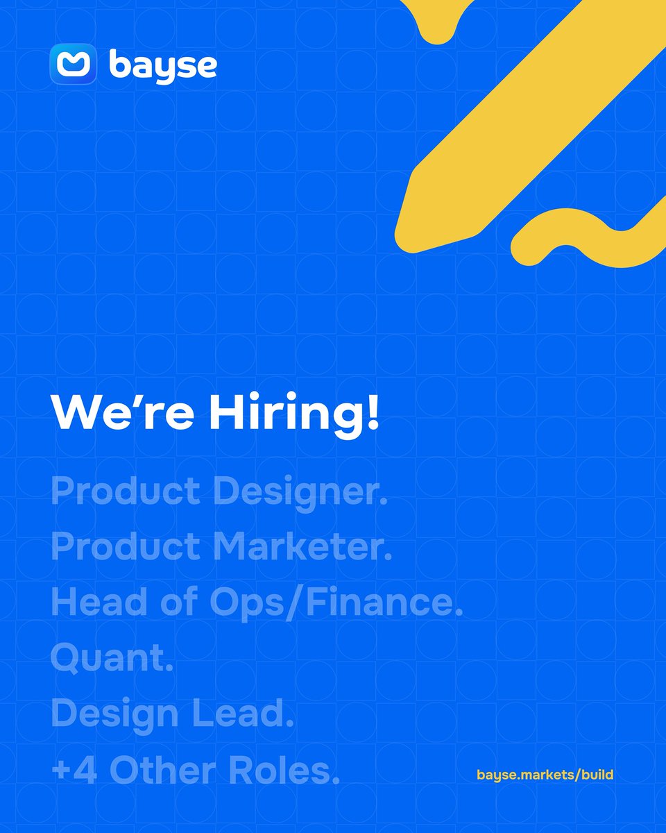 baysemarkets's tweet photo. The team is growing, and we’re looking for amazing, talented, and really cool people who are passionate about doing excellent work to join us.

If this sounds like you, learn about how we work and explore open roles here: 
 https://t.co/uqEqK1Giyy https://t.co/xY3gi4Wml2