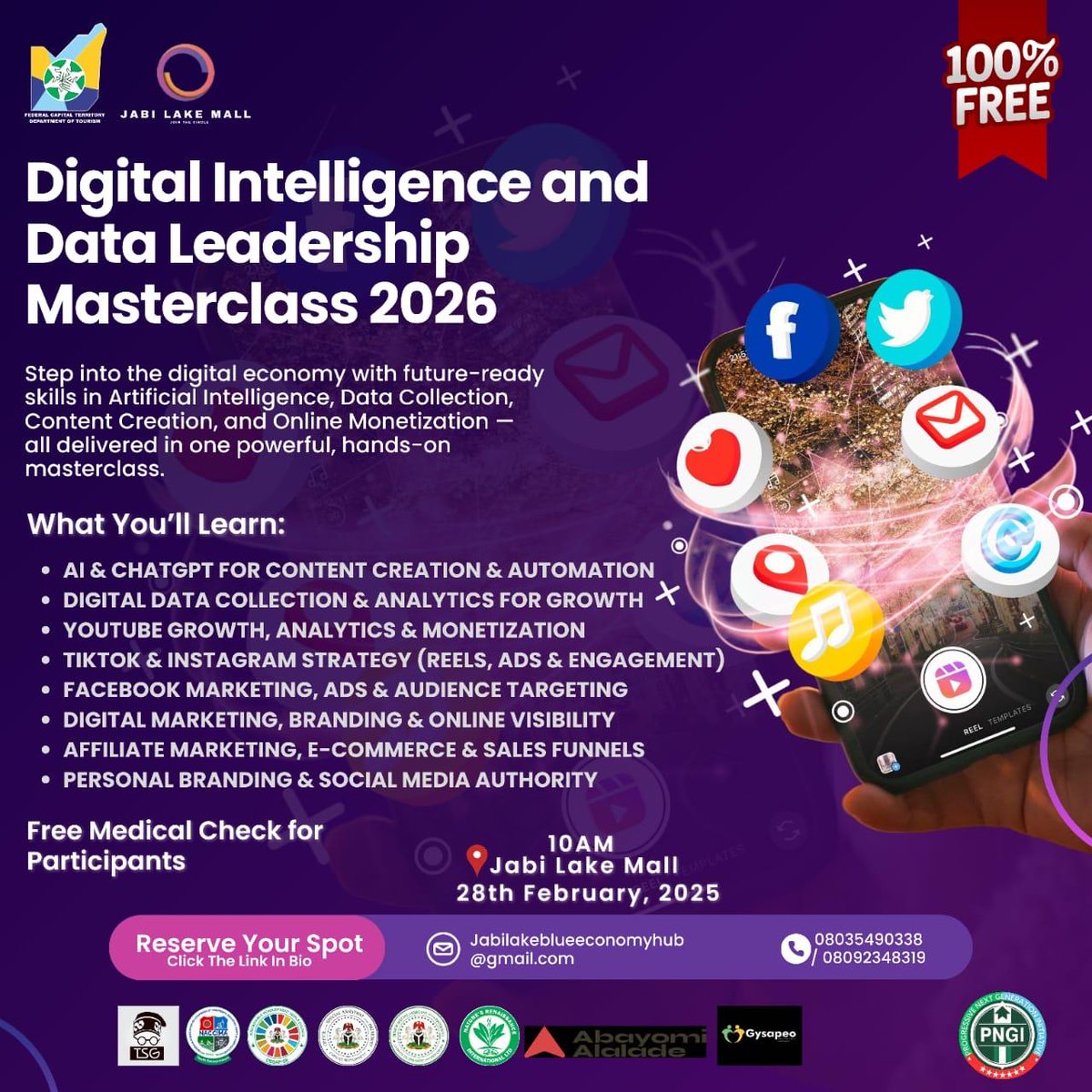 GYSAPEO's tweet photo. It is no news that having Significant knowledge about AI trends and the digital space is far more beneficial.
We understand that not everyone has access to trainings, that is why we have partnered with some individuals and organizations to bring this free AI training right to you https://t.co/VUSwYMiLDa
