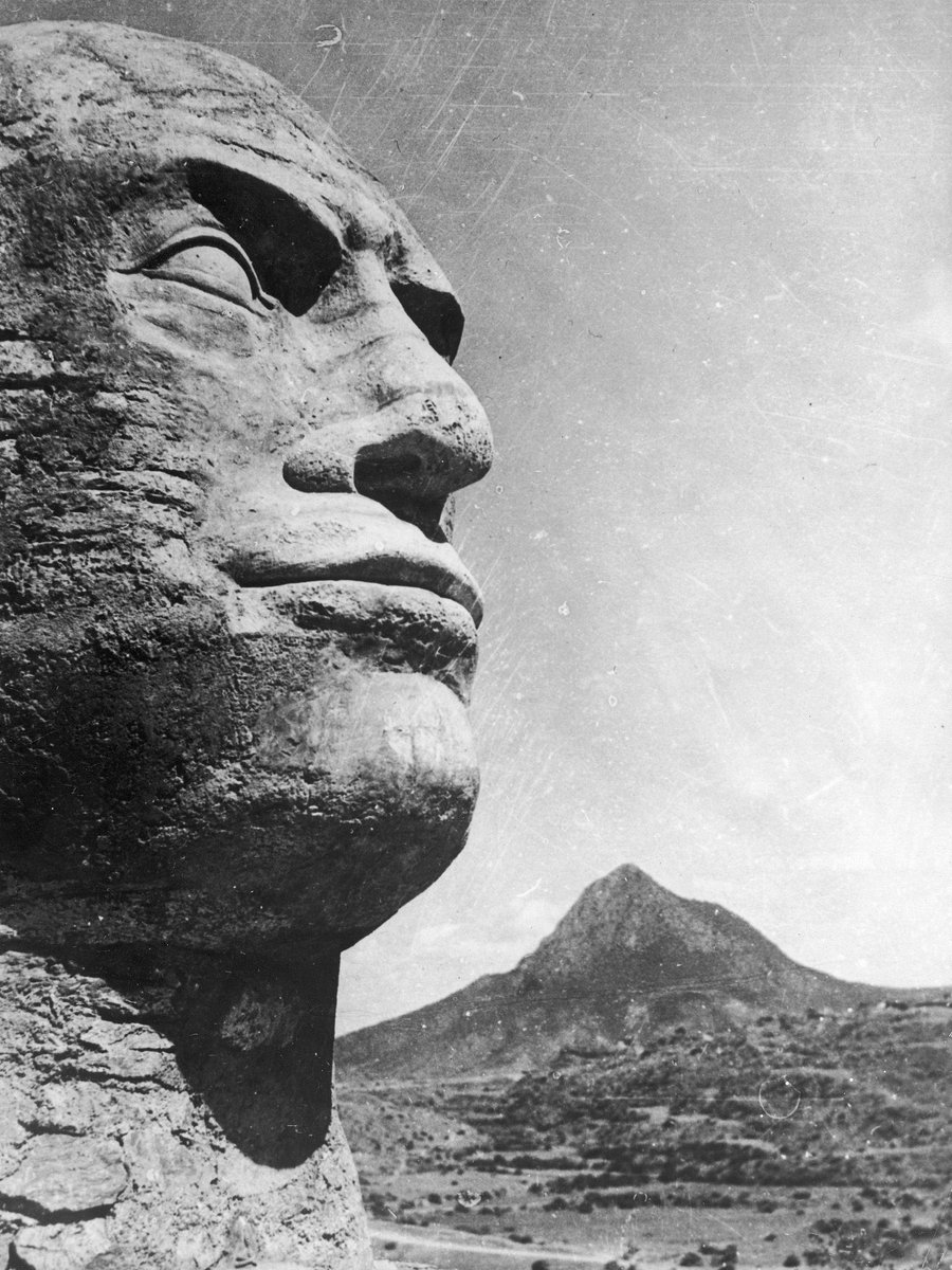 Imagine what people 1000 years in the future would think had happened after they re-discover the giant Mount Rushmore style sculpted face of Mussolini in Ethiopia
