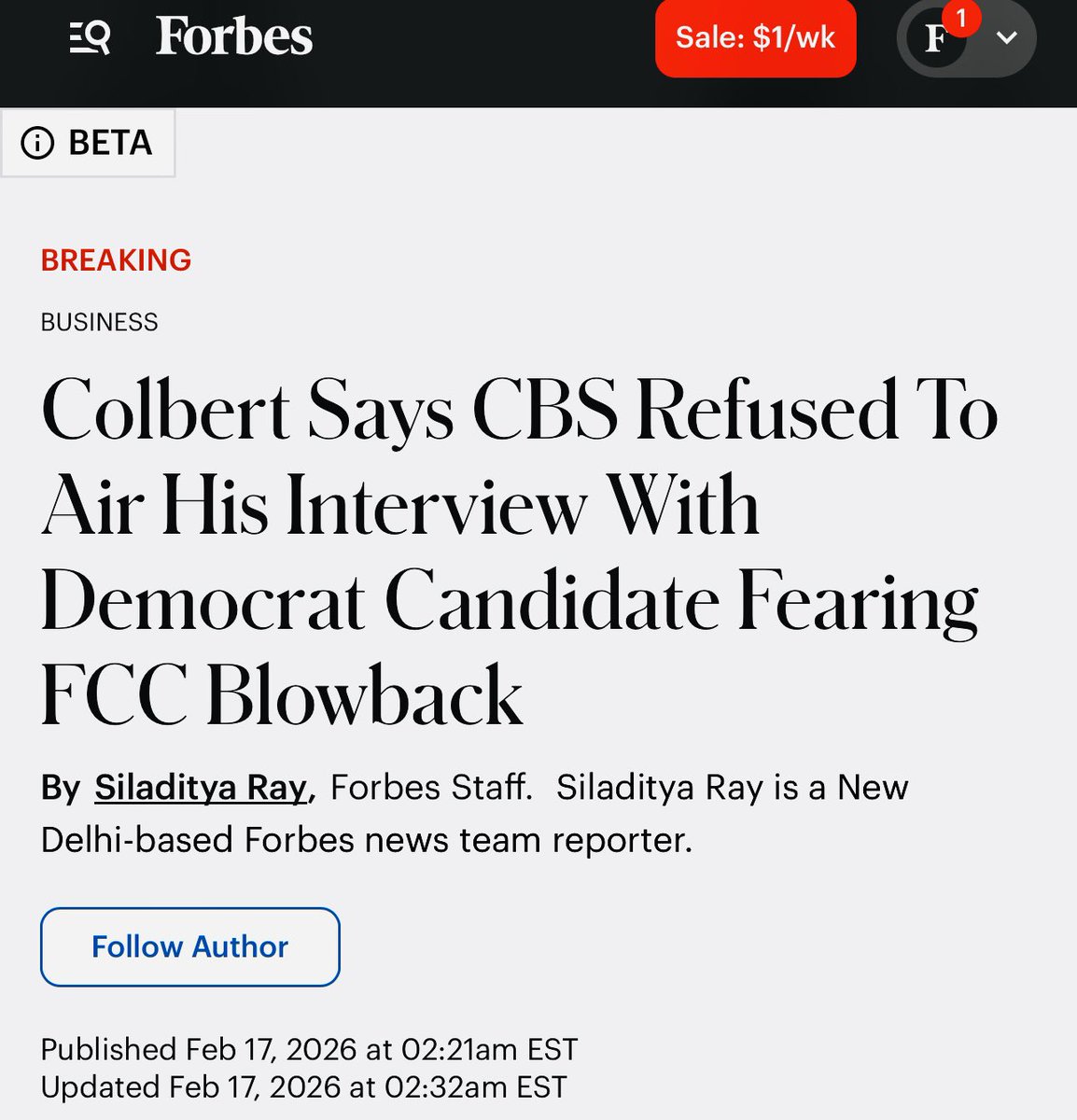 CBS is lost. Trump controls it.