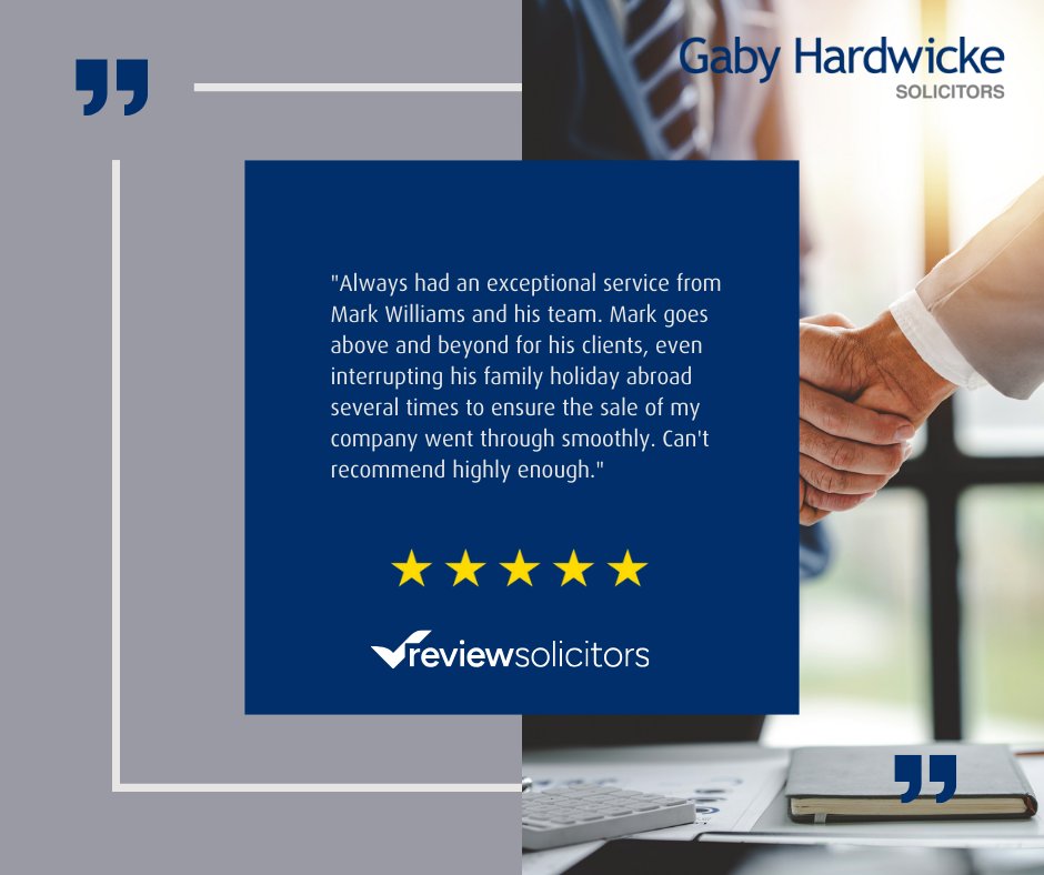 gabyhardwicke's tweet photo. Testimonial Tuesday - First-class client feedback for Corporate Commercial Partner Mark Williams. #ClientTestimonial #FirstClassService #CorporateLawyer https://t.co/79bsHrn9o6