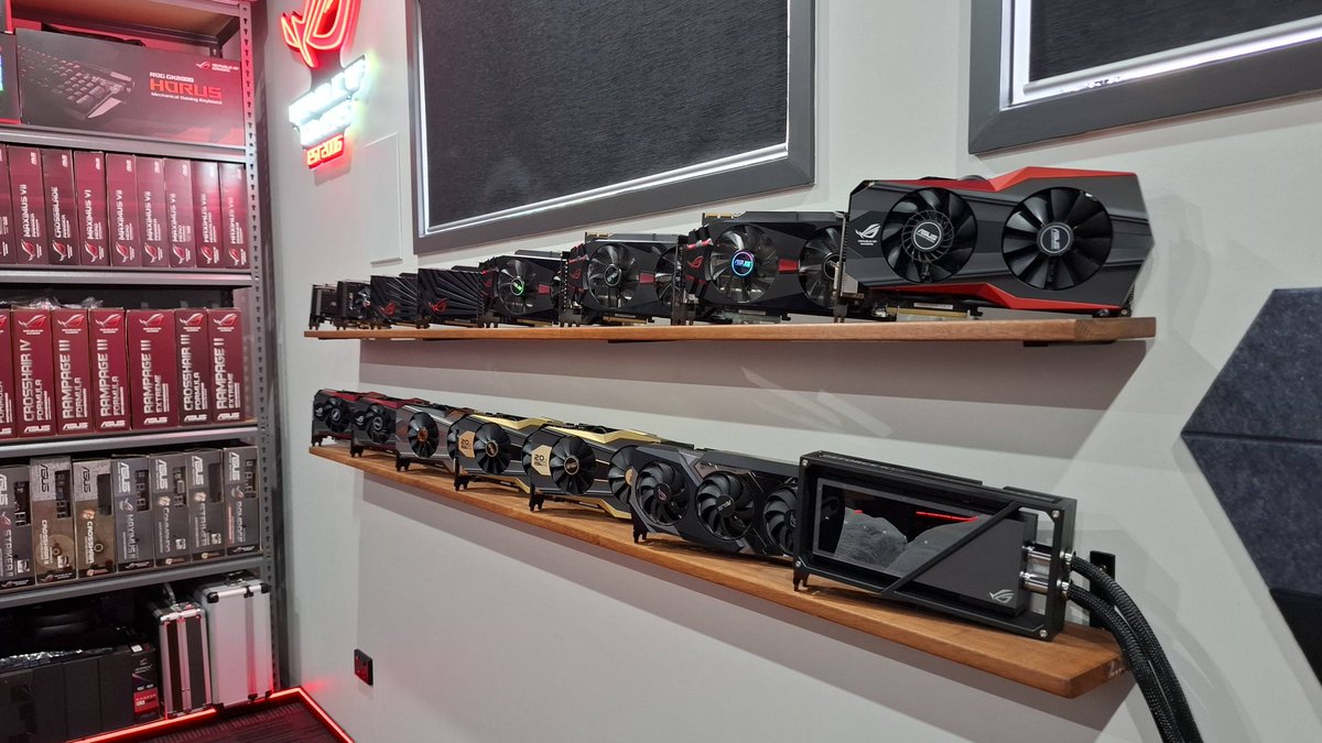 Sean, an ASUS ROG fan, shows off an impressive collection of ROG ...