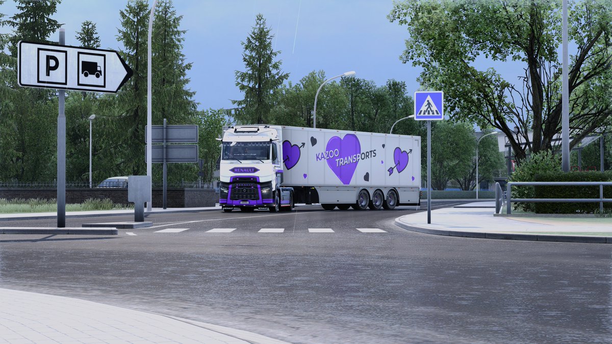 KazooTransports's tweet photo. C'est avec un immense plaisir que nous vous présentons aujourd'hui notre nouvelle livrée pour nos Renault T, arpentant les terres d'Eros pour la St Valentin ! 🤩
Alors, vous en pensez quoi ? 👀 https://t.co/L73cI2MCGJ