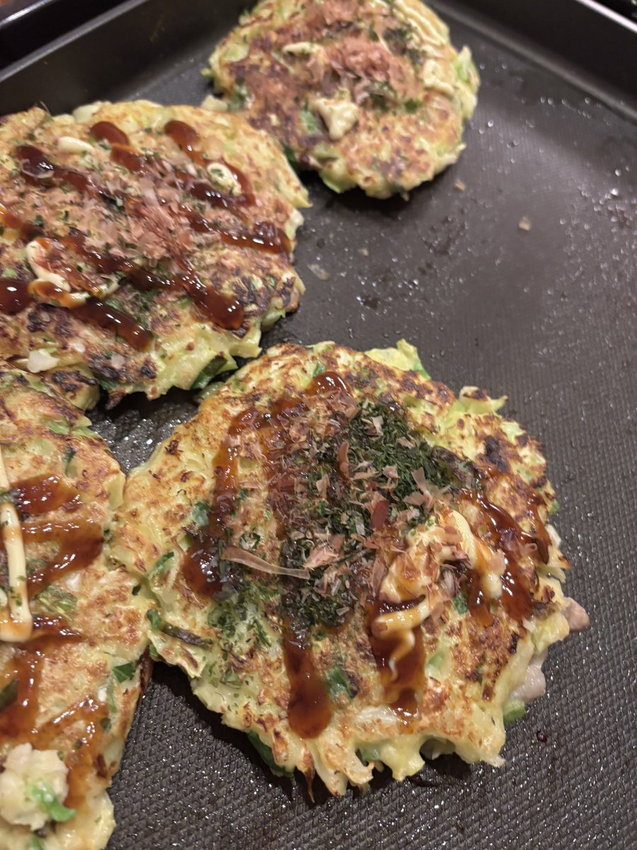 今日はお好み焼きパーティ✨️