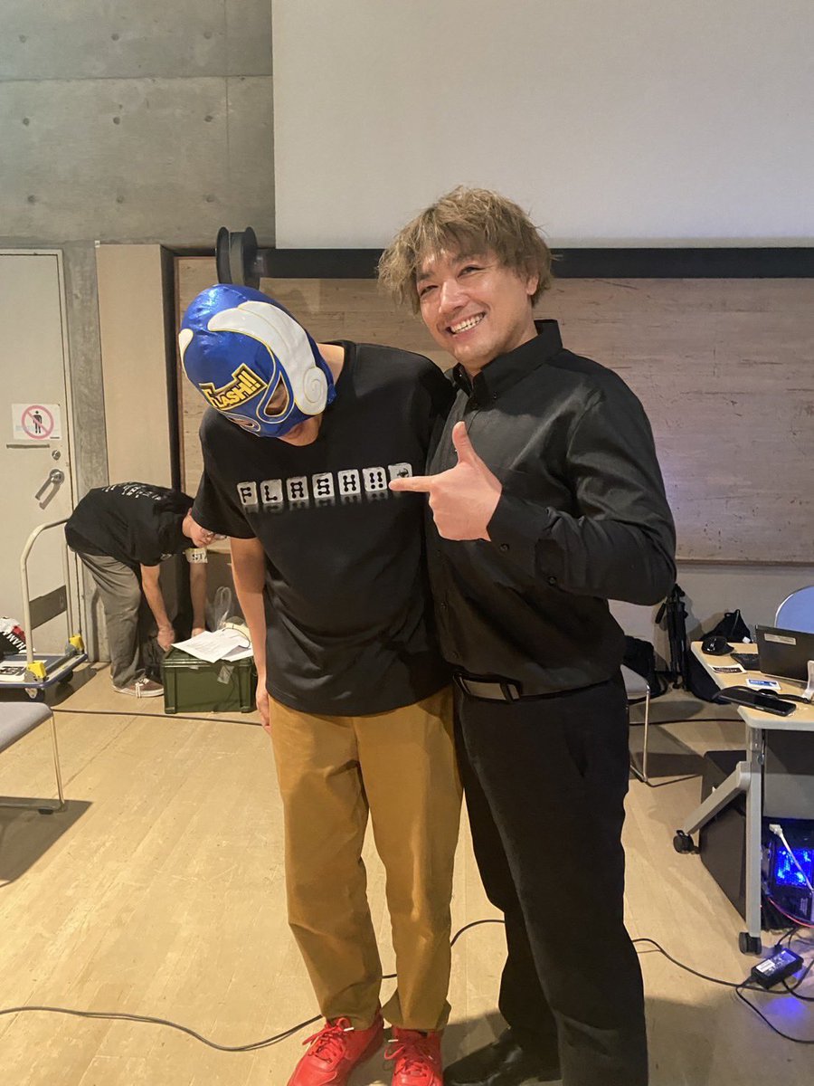 プロレスリング浜松FLASH!!初代スタッフエイチ tweet media
