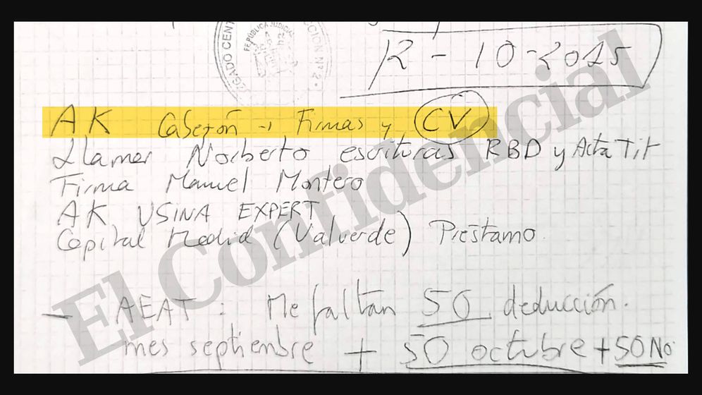 josemariaolmo's tweet image. Documentos intervenidos por Hacienda y la UDEF acreditan la implicación de Borja Cabezón en la trama de testaferros costarricenses y empresas pantalla para ahorrarse el 80% de impuestos.

Los investigadores hallaron un cuadernos en el despacho de Nummaria que demuestra que el