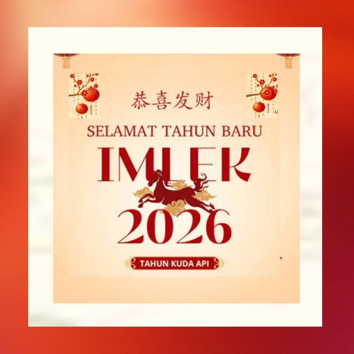 Nencynanda's tweet photo. Gong Xi Fa Cai 🧧🎉

🎉🎉🎉🎉🎉

#gongxifacai 
#tahunbarucina 
#imlek 
#kudaapi https://t.co/7NFXgp7CNB