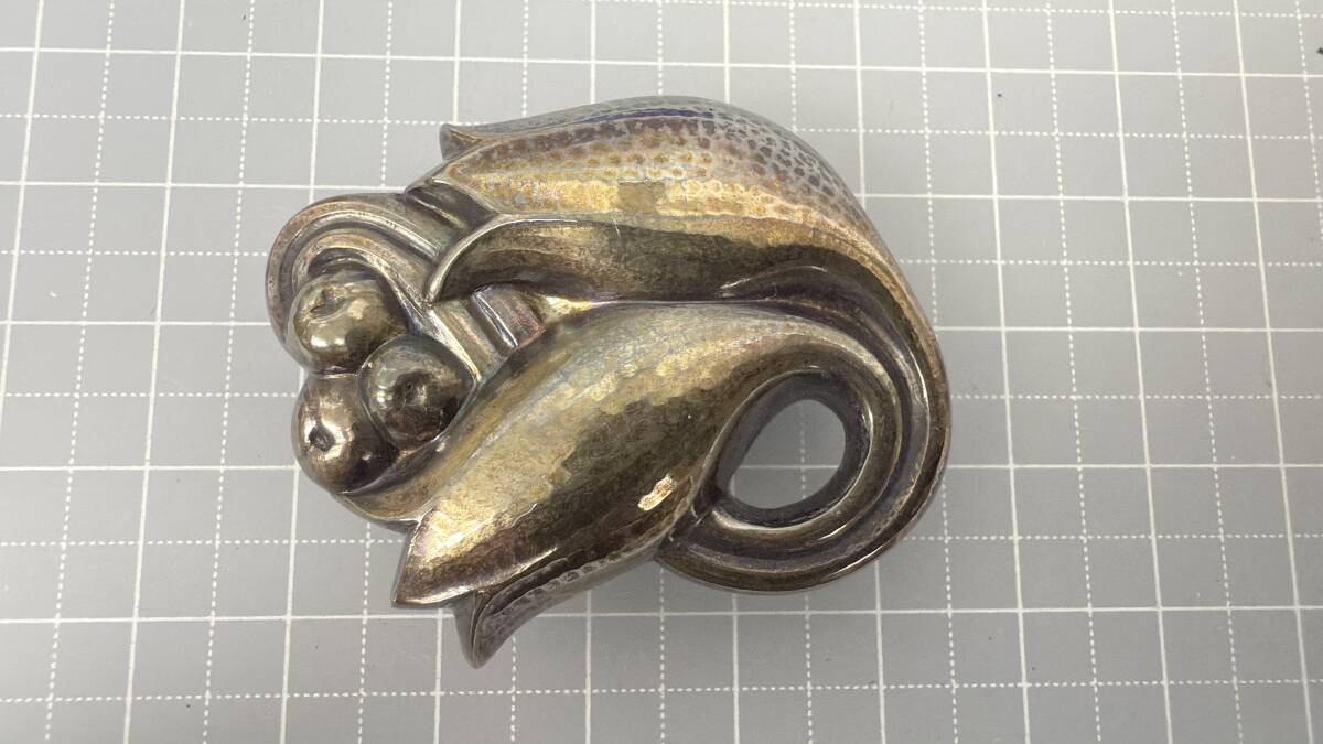 本日終了！ GEORG JENSEN ジョージジェンセン 100C SV925 ブローチ