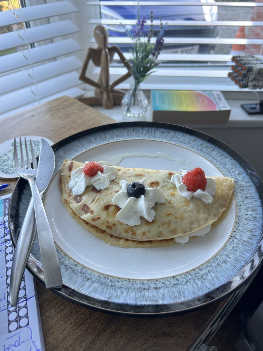 Happy pancake day . My lovely 12 year old brought me this while I work #winning . Forget future A levels this is a proud mum moment
