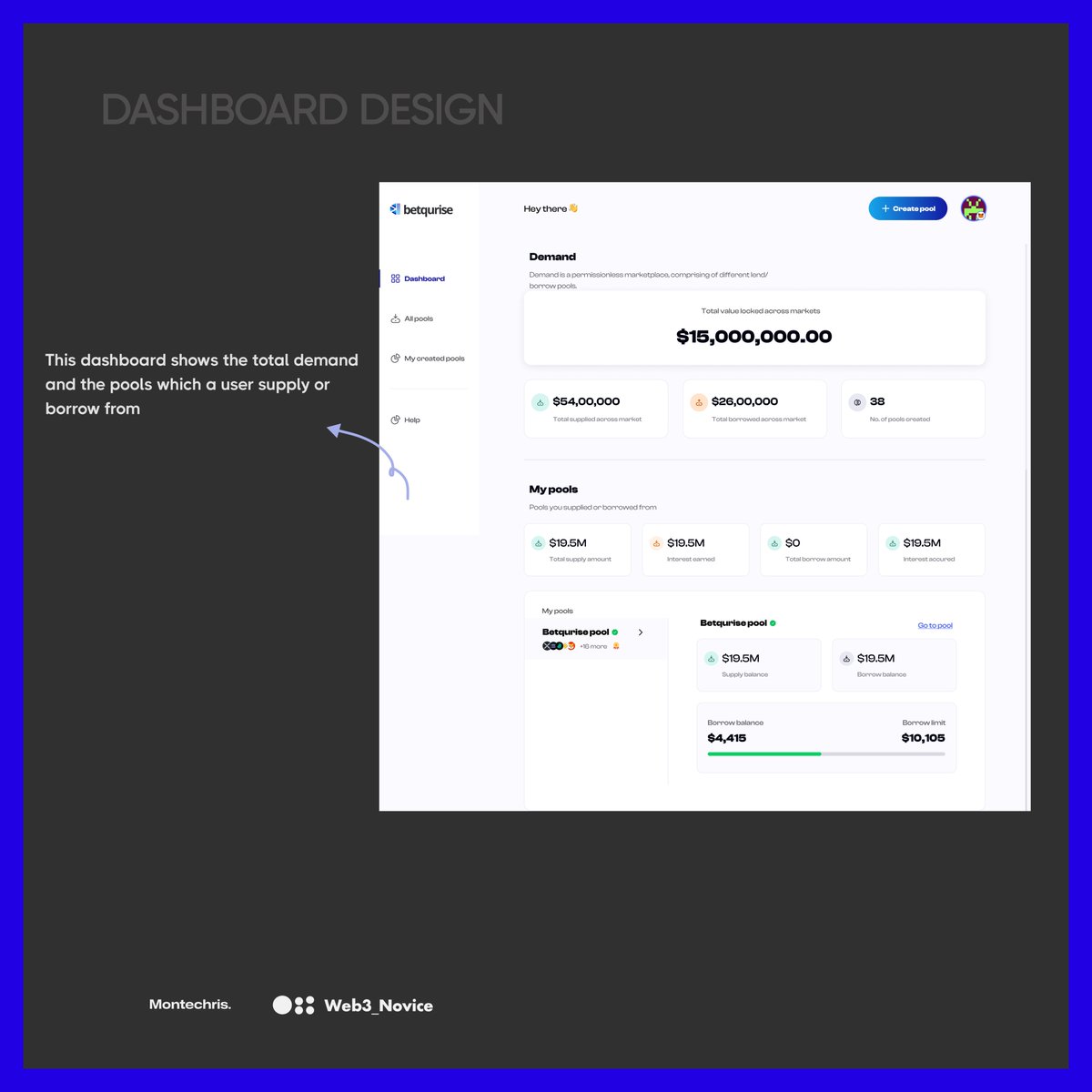 Data without hierarchy is noise

Design turns DeFi metrics into decisions

When users can see supply, borrow limits, 
and exposure at a glance,

they make smarter decisions.
Design is risk management.

#MGSweb3CVC #CreativeVisibilityChallenge #IamCreative #web3 <a href="/MGS_Web3/">MGSWeb3</a>