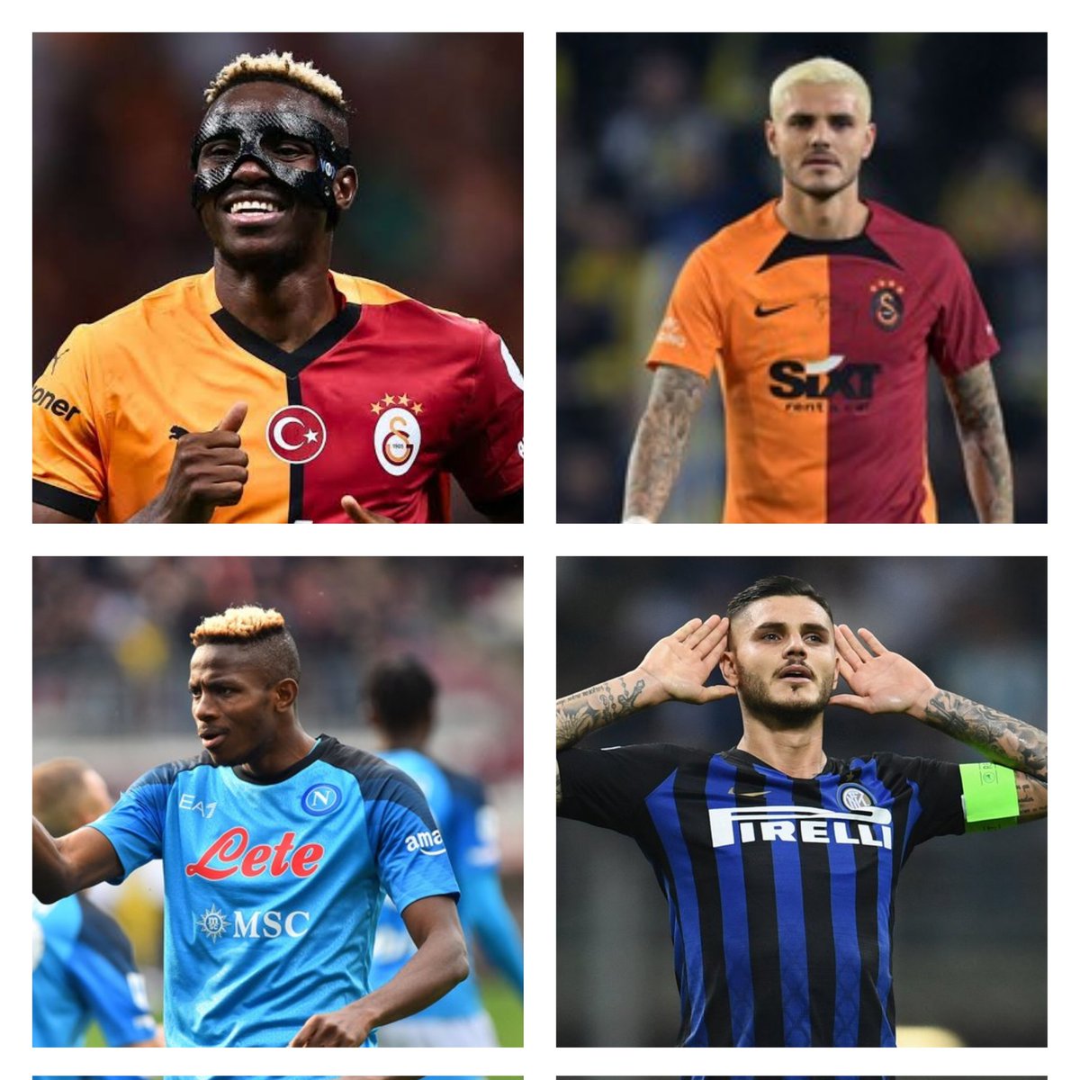 ⚽ Excl : yang perlu diwaspadai Yuve.

Dua nama yang perlu diwaspadai Yuve dalam laga nanti malam. Alumni Serie A yang salah satunya lumayan sering ngegol ke gawang Yuve sebelumnya.

Mauro Icardi, 8 gol lawan Yuve (3 gol bersama Sampdoria, 5 gol di Inter). Beberapa diantaranya