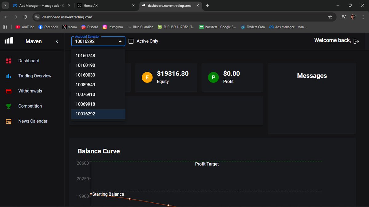 I breached 7 Maven accounts- mistakes, emotions, impatience.
No excuses. Just facts. It hurt. It humbled me. It exposed my gaps.But I’m not done. Today, I’m starting a new journey with <a href="/Maventrading/">Maven Prop Trading</a>  
with better risk,discipline, and a calmer mind.🧡 <a href="/Maven_CEO/">Jon Alex | CEO and Founder of Maven</a>
